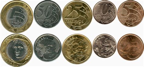 diferentes moedas existentes no brasil